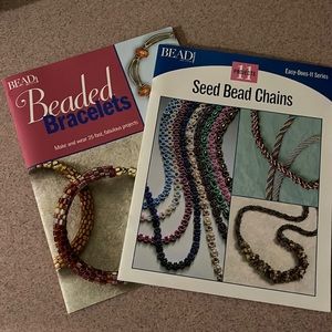 Two books on bead work/jewelry making.